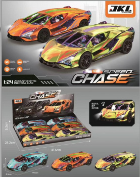 Машина инерц. арт. L2413 Спорткар цвета микс (6 шт.) шоубокс)