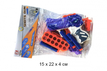 Оружие арт. 7007A Пистолет c мягкими пулями в пак.•/180 шт./ Оружие арт. 7007A Пистолет c мягкими пулями в пак.•/180 шт./