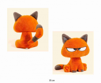им Кошка арт. YE250508-11 Рыжая недовольная 35 см см в пак.)
