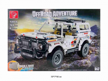 Конструктор арт. T2004 Автомобиль инерц. 769 дет. в кор.~