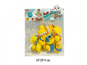Игрушка резиновая арт. SCA99-1H Набор Утята ассорти в пак.•