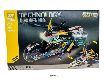 Конструктор арт. 8177 Мотоцикл трансформер 607 дет. в кор.• Конструктор арт. 8177 Мотоцикл трансформер 607 дет. в кор.•