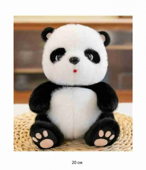 им Панда арт. 23530-18 Пушистая сидит 20 см в пак.) им Панда арт. 23530-18 Пушистая сидит 20 см в пак.)