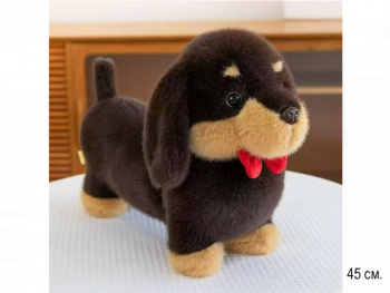 им Собака арт. 209007 Такса в галстуке-бабочке на 45 см в пак.