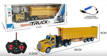 Машина на р/у арт. XD623-1 Автофургон-тонар с аккум. спецтехника в кор.43,6*10,5*13,5