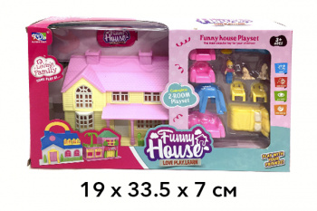 Дом для кукол арт. KDL39-67A С набором мебели, фигурками в кор._/48 шт./