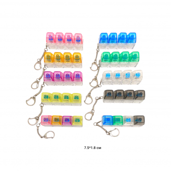 Антистресс арт. 209328 Брелок "Клавиатура" 7 см светящийся цвета микс в пак.