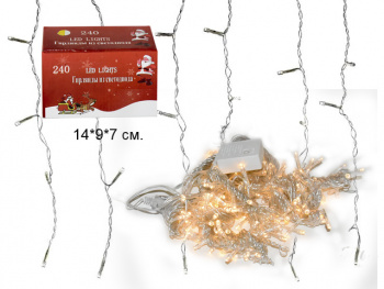 Гирлянда электр. арт. 5533-22-501 Штора, теплый свет, 2х2 м в кор. Гирлянда электр. арт. 5533-22-501 Штора, теплый свет, 2х2 м в кор.