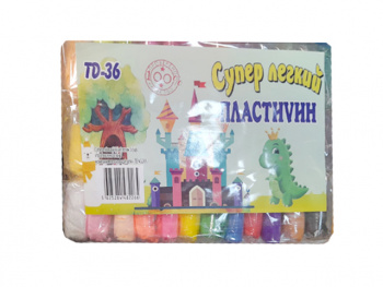 Пластилин арт. TD-36 Воздушный 36 шт. в пак.~ Пластилин арт. TD-36 Воздушный 36 шт. в пак.~