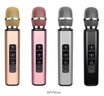 Микрофон музыкальный арт. K6 Блютуз цвета микс в кор.