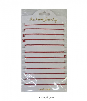 Нить красная арт. 2B-6 Простая тонкая 12 шт. в пак. Нить красная арт. 2B-6 Простая тонкая 12 шт. в пак.