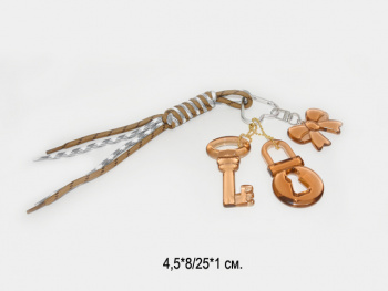 Брелок-подвеска арт. 4285-7-209 Замок с ключом 8 см 1 шт в пак. (12 шт.)