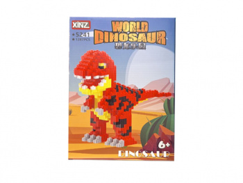 Конструктор арт. 5241-802 Микро Динозавр красный 1287 дет. в кор.