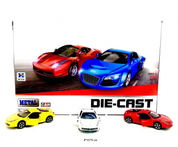 Модель металл. арт. 812C Спорткар цвета микс (12 шт.) шоубокс_ Модель металл. арт. 812C Спорткар цвета микс (12 шт.) шоубокс_