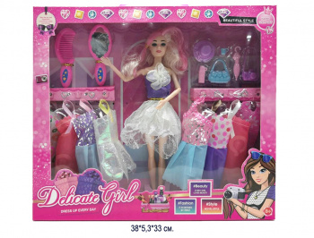 Кукла арт. 193A5" С аксессуарами, одеждой в коробке 38*5,3*33