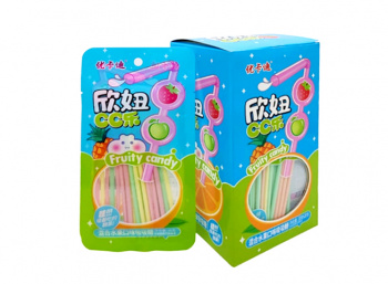 Конфета арт. 240646/240639 "Трубочки" вкусы микс 30 г в пак. 20 шт. в кор.