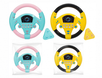 Руль арт. 7796-1" На батарейках в пакете 20*20*4