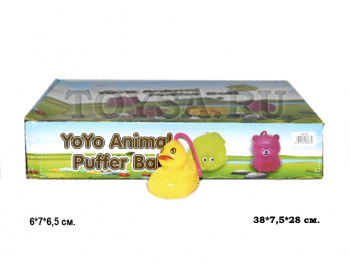 Мяч Антистресс арт. 8233" Уточки звук (24 шт.) в кор.