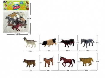 Набор животных арт. 2281" Домашние в пакете 14*17*2