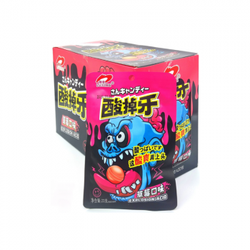 Конфета арт. 101920 Суперкислая "Клубника" 22 г 20 шт. в кор.'