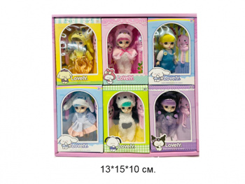 Кукла арт. JZ311A Шарнирая в ассортименте в кор.• Кукла арт. JZ311A Шарнирая в ассортименте в кор.•