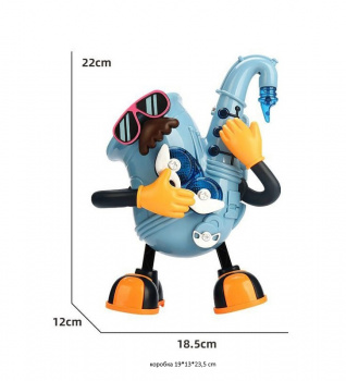 Саксофон арт. LD-173A На батар. свет, музыка, движение, танец в кор.)=