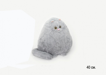 им Кот арт. 23830-1-2/240325-2-2 Пушистик капелька серый 40 см в пак.) им Кот арт. 23830-1-2/240325-2-2 Пушистик капелька серый 40 см в пак.)