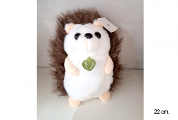 им Ежик арт. 3850/22 С листочком на шее 22 см в пак.