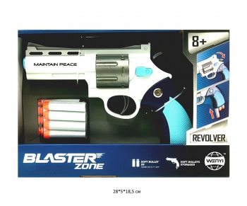 Оружие арт. WY2108B Бластер-револьвер с мягкими пулями в кор._ Оружие арт. WY2108B Бластер-револьвер с мягкими пулями в кор._