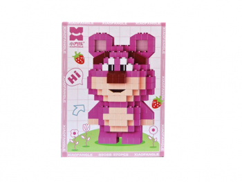 Конструктор арт. 85088 Микро Медведь розовый 570 дет. в кор.= Конструктор арт. 85088 Микро Медведь розовый 570 дет. в кор.=