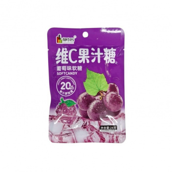 Мармелад арт. 502128-1 Фруктовый Виноград 24 г 20 шт. в кор.;