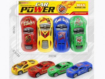 Набор машин арт. 322-B4" Спорт 4 шт. в пак. 20*15*3,5