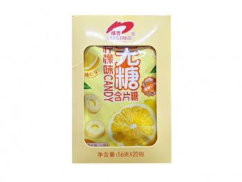 Конфета арт. 102033 Карамель без сахара Мятный лимон 16 г 20 шт. в кор.*