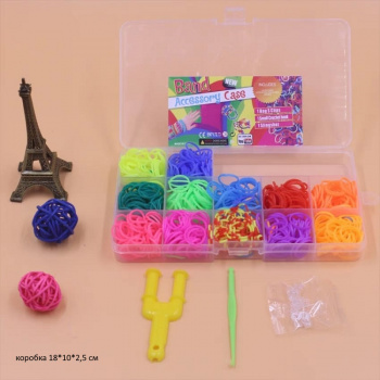 Набор для плетения арт. 805218/0831-3 Резиночки в кор.• Набор для плетения арт. 805218/0831-3 Резиночки в кор.•