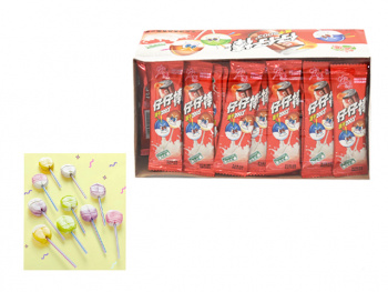 Конфета арт. 002138-13 Карамель на палочке "Кола со сливками" 320 г в кор.