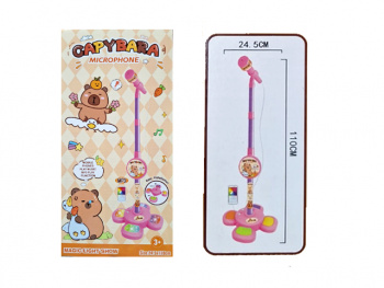 Микрофон арт. 5627A На стойке Капибара на бат. свет, звук в кор.)